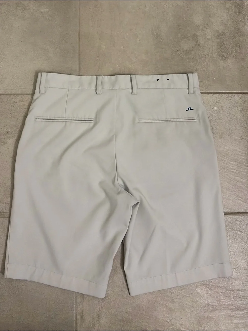 J.Lindeberg Men's Performance Golf Shorts- Light Gray